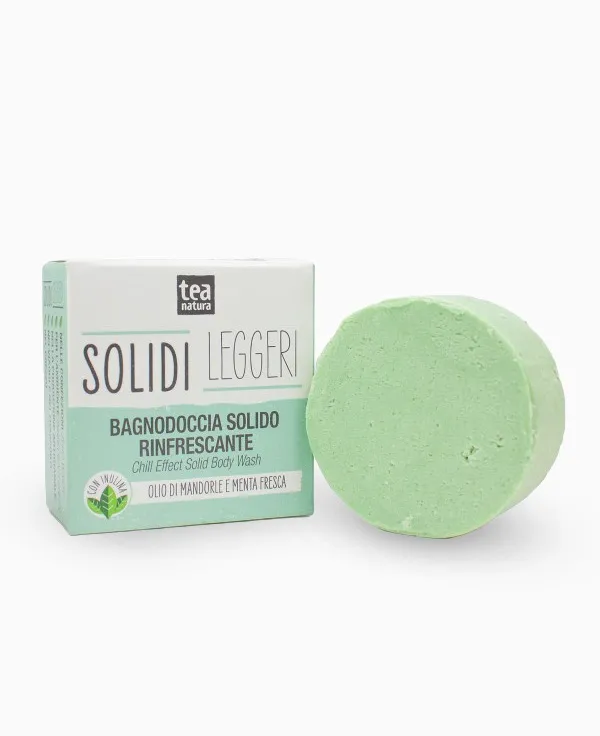 Bagnodoccia solido con olio di mandorle e menta fresca